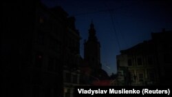 Centar Lavova bez struje nakon ruskih udara, 15. novembar 2022. 