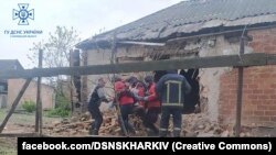 Вовчанськ після російського обстрілу, травень 2023 року 