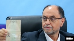 Vahid Haghanian registers his candidacy for Iran's presidential race on May 31. 