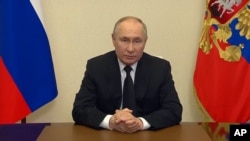 Обраќање на претседателот на Русија, Владимир Путин, по нападот на концертна сала близу Москва, 23.3.3024 година