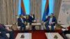 Tijeri Marijani (L), francuski poslanik u Evropskom parlamentu tokom sastanka sa Miloradom Dodikom, tadašnjim članom Predsjedništva Bosne i Hercegovine, Banja Luka, 8. januar 2022.