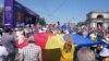 Imagine de la Adunarea „Moldova Europeană” din Chișinău unde, potrivit Poliției, au participat circa 80 de mii de persoane, 21 mai 2023.