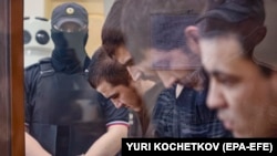 Inculpații în cazul atacului terorist de la City Hall Crocus, participă la o audiere de la Tribunalul Basmannîi din Moscova, Rusia, 19 august 2024