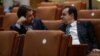 Cătălin Drulă, președintele USR, alături de Ludovic Orban, cel al Forței Dreptei. Cei doi ar putea conduce o alianță de dreapta care să lupte cu PSD-PNL la alegerile viitoare. 