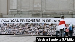Акцыя ў Вільні, прысьвечаная сытуацыі з палітвязьнямі. Ілюстрацыйнае фота. 
