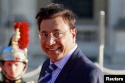 Executive Chairman of ArcelorMittal Lakshmi Mittal reacts as he arrives to a dinner held at the Louvre in Paris, France, July 14, 2023. REUTERS/Pascal Rossignol