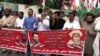د افغانانو ایستلو خلاف په کراچۍ کې احتجاج شوی دی