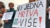 Jedna od poruka sa trećeg protesta protiv femicida u Novom Sadu, februar 2024.