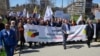 Protesta e Federatave Sindikale të Kosovës, 8 prill 2022. 
