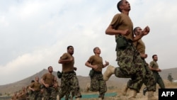File photo of cadets at the Afghan National Army Officers Academy.