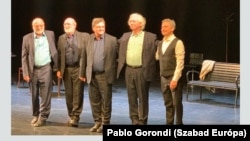 A Kaláka és Bogdán Zsolt Kányádi estje a Nemzeti Színházban 2020. március 9-én.