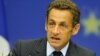 Nicolas Sarkozy na konferenciji za novinare nakon samita lidera EU o krizi u Gruziji. 