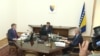 Slijeva nadesno: Željko Komšić, Milorad Dodik i Šefik Džaferović