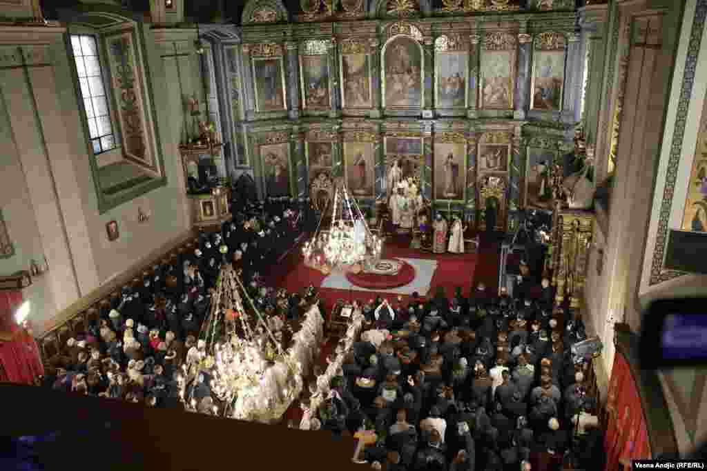 Ceremonija ustoličenja 46. patrijarha Srpske pravoslavne crkve u Sabornoj crkvi u centru Beograda. 