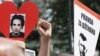 Sa protesta kojim je obilježena peta godišnjica ubistva Dženana Memića, septemar 2021, Sarajevo.