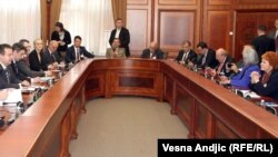 Prestavnici Vlade Srbije i Parlamentarne skupštine NATO-a prilikom susreta u Beogradu, 27. maj 2013.