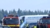 Avion po povratku u Podgoricu, Foto: Savo Prelević