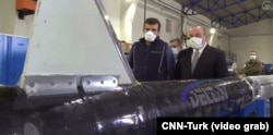 Айга учуруу долбоору үчүн колдонула турган түркиялык гибрид ракетаны тааныштыруу маалы. Стамбул. 28.2.2021.