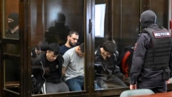 Группа обвиняемых в нападении на концертный зал «Крокус Сити Холл». Москва, 4 августа 2025 года
