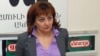 Armenia -- "Hraparak" daily editor Armine Ohanian at a news conference, 7Apr2011.