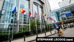 Una din clădirile Parlamentului European la Bruxelles
