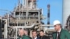 A Gazprom-owned refinery in Serbia. Gazprom rapidly expanded its European holdings in the 1990s