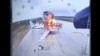 Скріншот із відео ударів СБУ по літаках стратегічної авіації Росії на аеродромі «Белая» в Іркутській області Росії, що межує з Монголією. 1 червня 2025 року