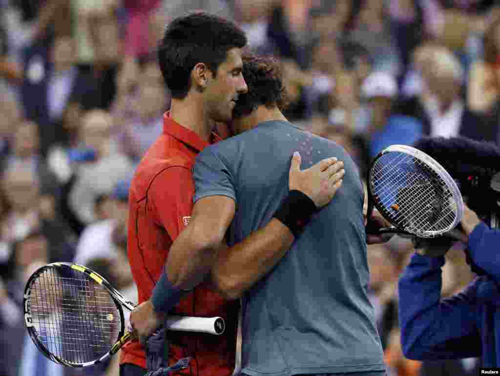 Đoković, Nadal, US Open, New York, 9. septembar 2013. Foto: REUTERS / Mike Segar