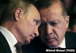 Владимир Путин жана Режеп Тайып Эрдоган.