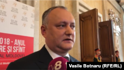 Igor Dodon, Chișinău, 2 februarie 2018.