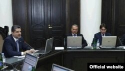 Armenia -- Prime Minister Tigran Sarkisian speaks at a government session (file photo)