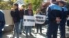 Armenia - People rally near the Presidential Palace for review of criminal cases, Yerevan. 15Oct, 2015