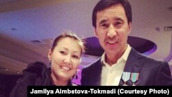 Кәсіпкер Мұратхан Тоқмади және әйелі Жәмила Айымбетова-Тоқмади.