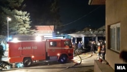 Пожар во модуларната болница во Тетово