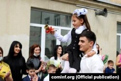 სასწავლო წლის დაწყება ცხინვალის ერთ-ერთ სკოლაში