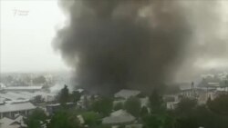 Пожар на центральном рынке Фархора
