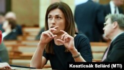 Varga Judit magyar igazságügyminiszter 2020. március 24-én.