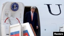 Державний секретар США Джон Керрі після прибуття до Москви. 14 липня 2016 року