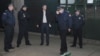 Policajci na mjestu na kojem je napadnuta novinarka "Vijesti" Olivera Lakić, foto: Vijesti