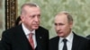 Ердоган и Путин при последната им среща на 8 април в Москва. 