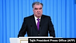 Тажикстандын президенти Эмомали Рахмон. 26-январь, 2021-жыл.
