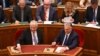Унгарскиот премиер Виктор Орбан на седницата на Парламентот на која беше усвоен уставниот амндман за признавање на само два пола. Будимпешта, 14.04.2025