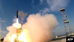 O rachetă israeliană de tip Arrow 3