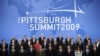 U.S. -- World leaders pose for the G20 Family Photo at the David L. Lawrence Convention Center in Pittsburgh, Pennsylvania, USA on the second day of the G20 Summit, 25Sep2009