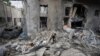 Două rachete israeliene au lovit o clădire din incinta Spitalului Baptist Arab Al-Ahli, orașul Gaza, 13 aprilie 2025. Pacienții fuseseră evacuați după un apel din partea unei persoane care s-a identificat ca aparținând securității israeliene.