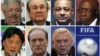 Rafael Esquivel, Nicolas Leoz, Jeffrey Webb, Jack Warner, Eduardo Li, Eugenio Figueredo i Jose Maria Marin