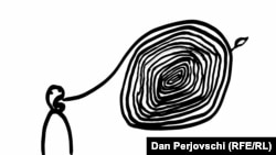 Ilustrație realizată de Dan Perjovschi