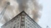 Incendiul izbucnit vineri într-un bloc din Durlești, lichidat de pompieri