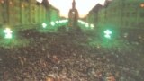 Imagine de la o demonstrații la Timișoara – primul oraș din România în care a izbucnit Revoluția Română, în decembrie 1980. 
